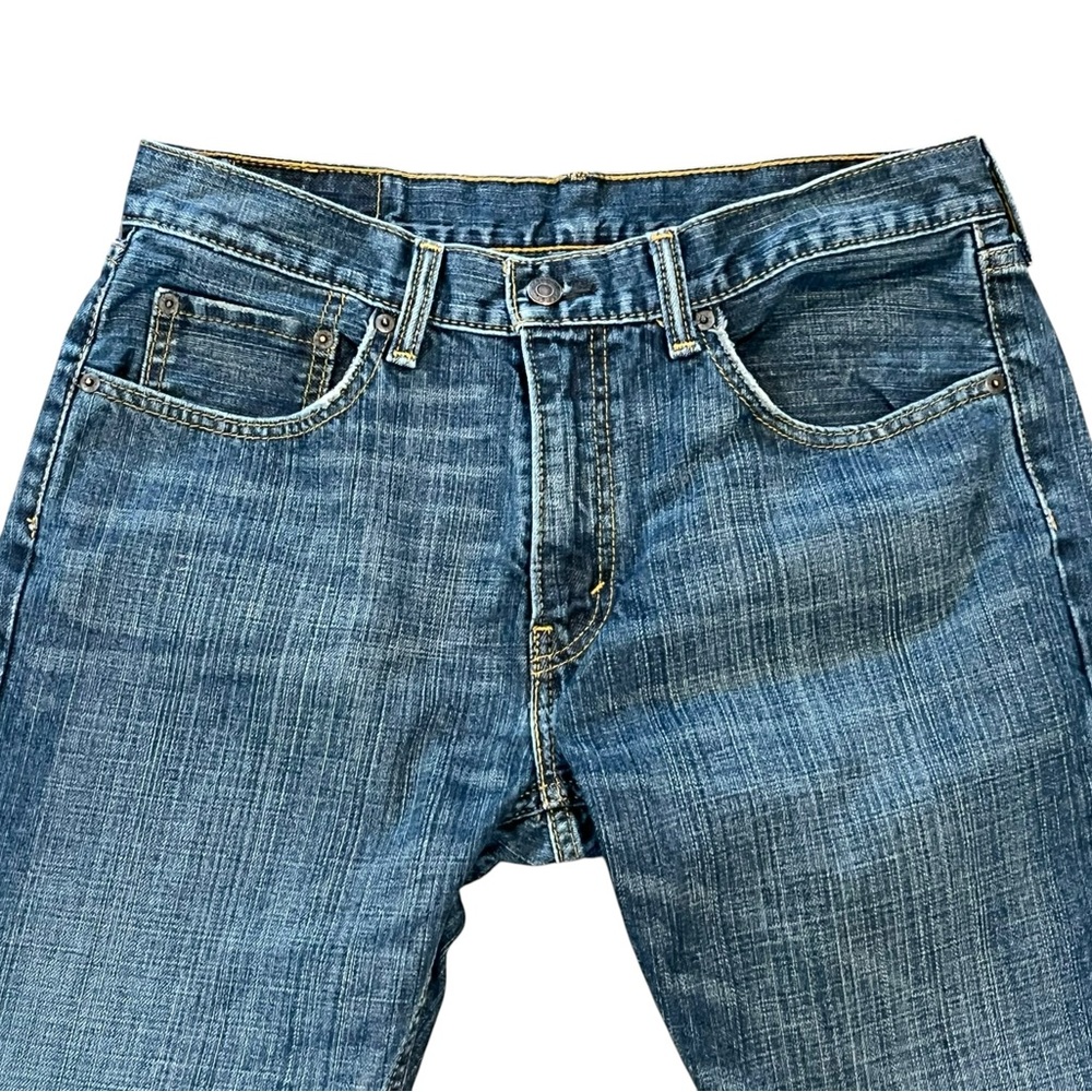 Levis 559 Jeans Mens 31x29 Blue Relaxed Straight Denim Tag 32x30 Distressed Wash